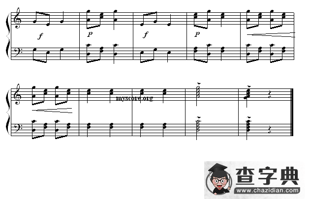 彝族舞曲钢琴谱