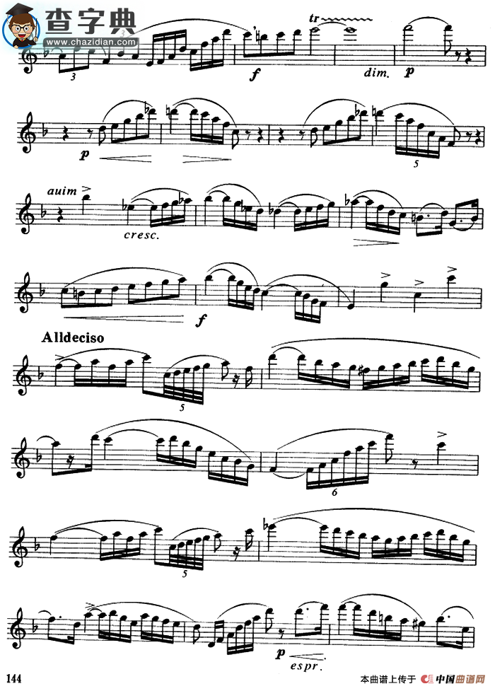 协奏曲（1）（保尔·吉尔斯作曲版）萨克斯谱