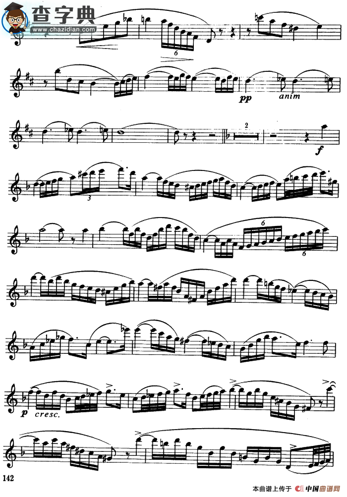 协奏曲（1）（保尔·吉尔斯作曲版）萨克斯谱