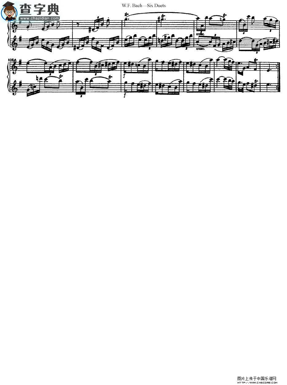 Six  Duets萨克斯谱