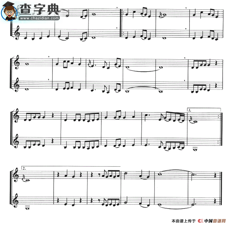 回娘家（二重奏）萨克斯谱