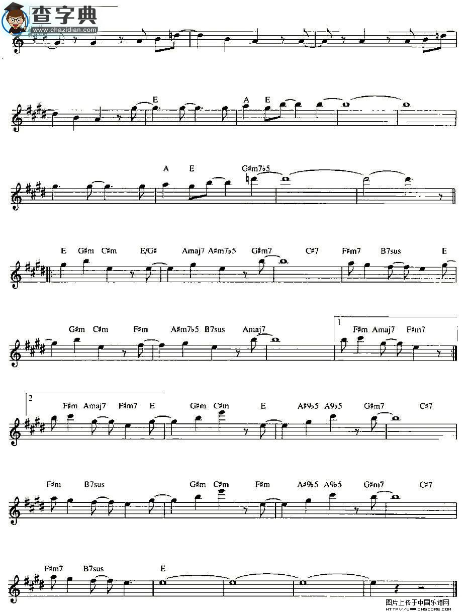 BIRDLAND萨克斯谱