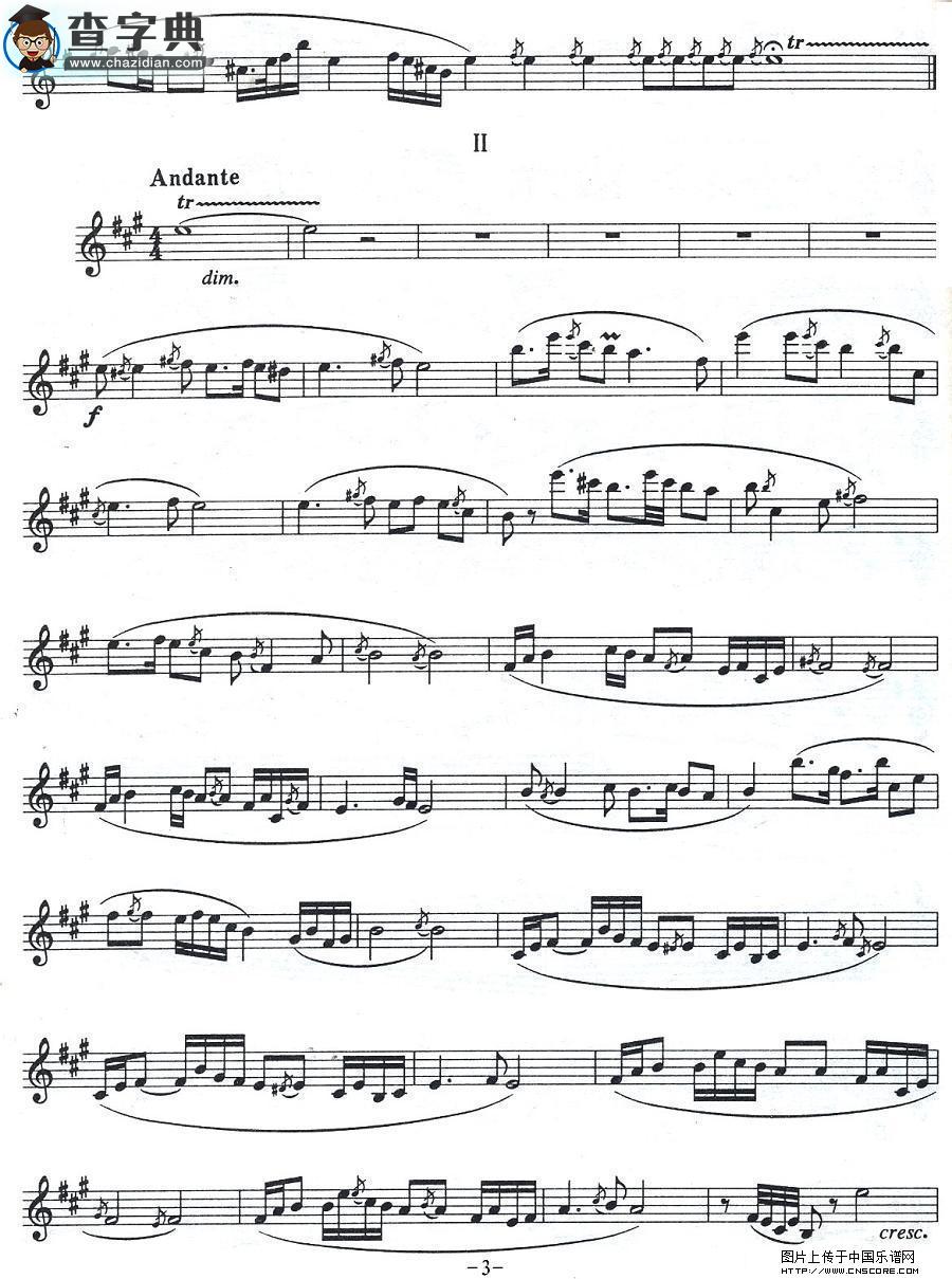 中国狂想曲萨克斯谱