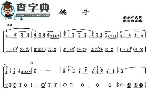 鸽子1手风琴谱