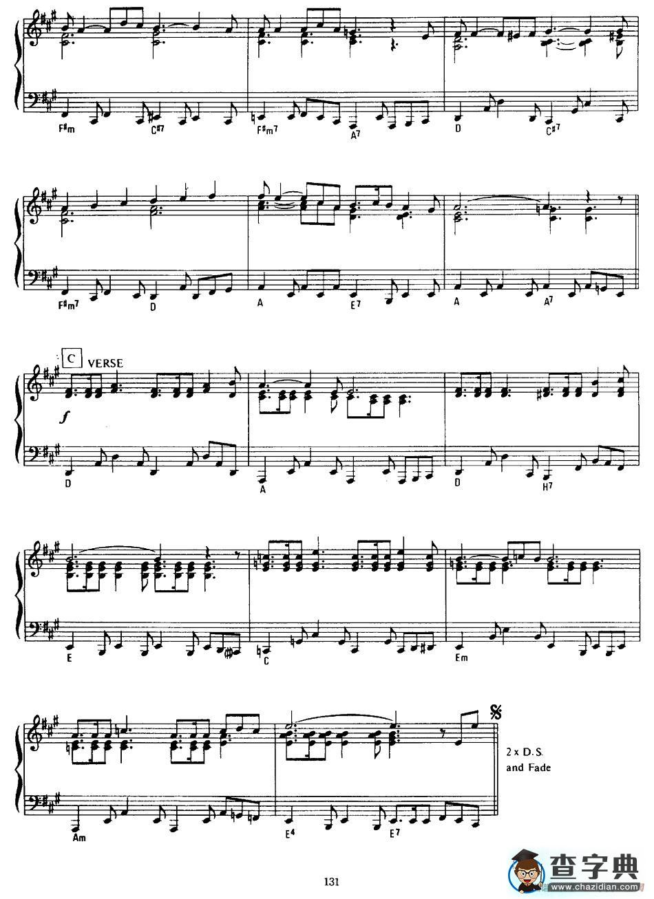 Secret Of My Love（爱的秘密）钢琴谱