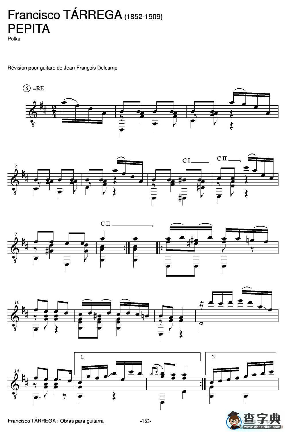 PEPITA(Polka)（古典吉他）吉他谱