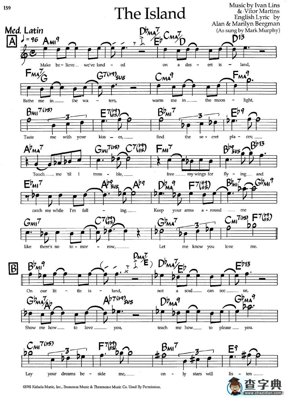 The Island（爵士钢琴曲）钢琴谱
