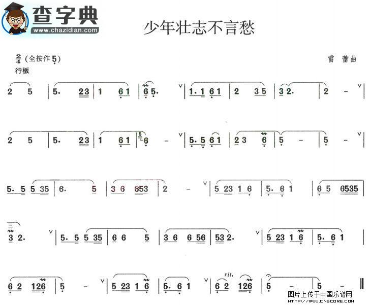 少年壮志不言愁