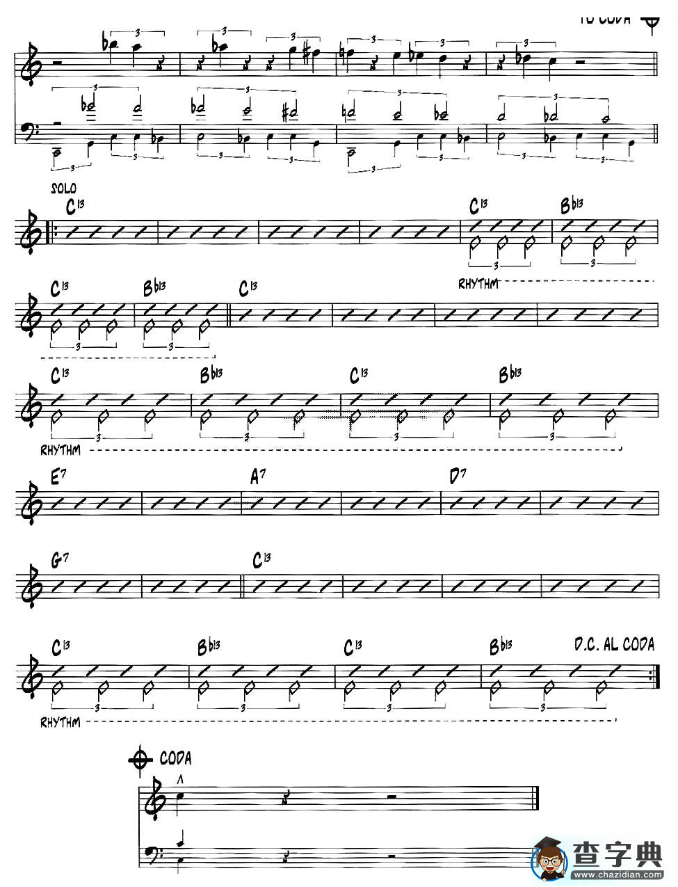 THE BRIDGE（jazz系列萨克斯谱）萨克斯谱