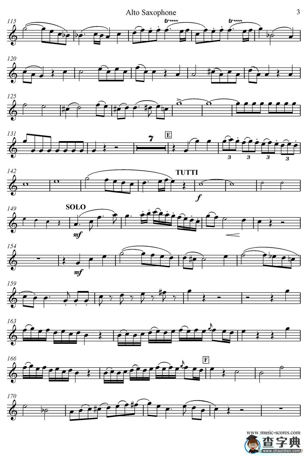 Mozart：Concerto KV495 No.4-1st（中音萨克斯）萨克斯谱