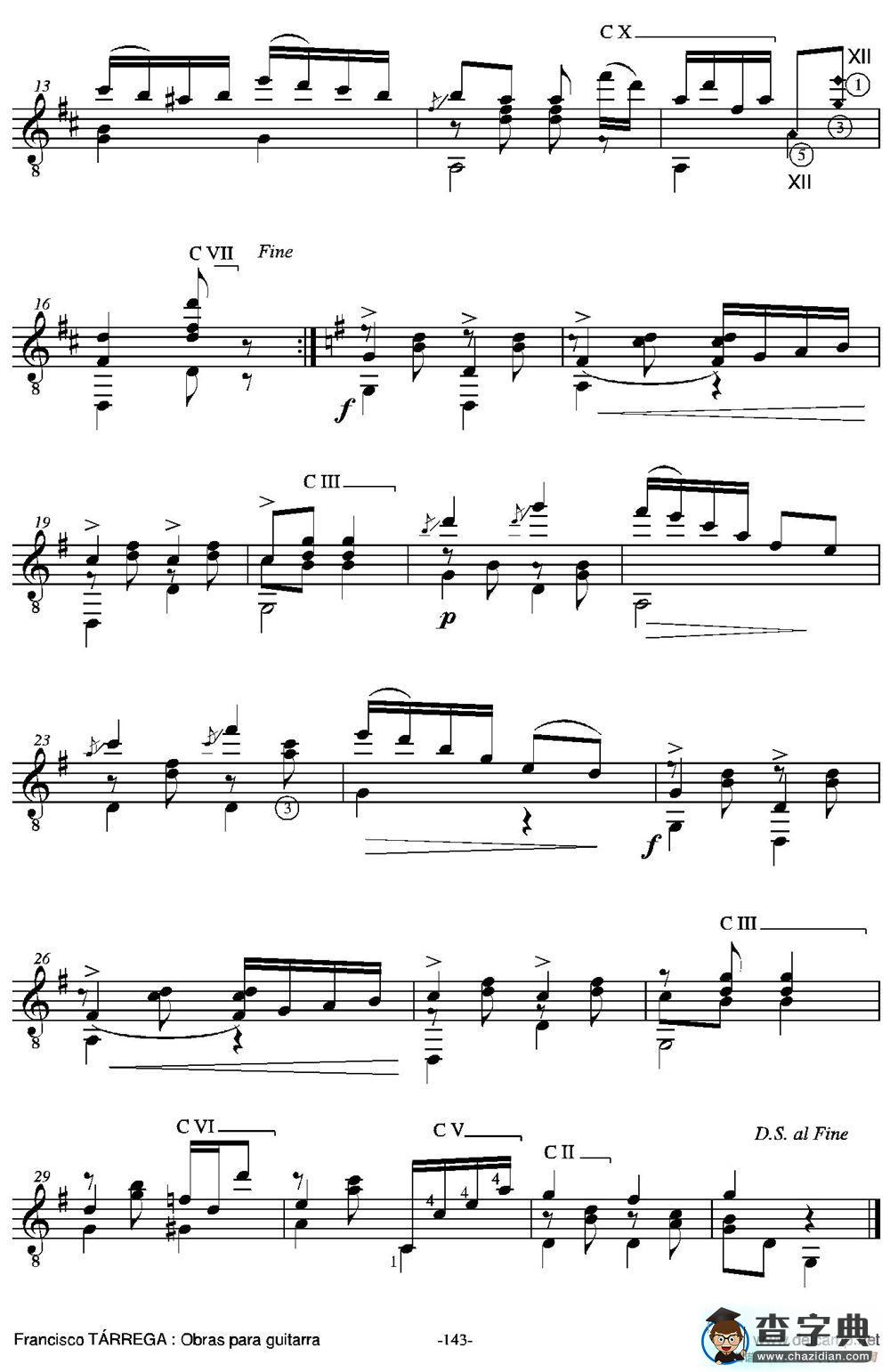 ROSITA(Polka A la Srta.Da.Rosita Gonzales de Melo)（古典吉他）吉他谱