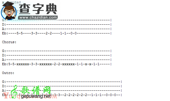 Brain Stew贝斯谱