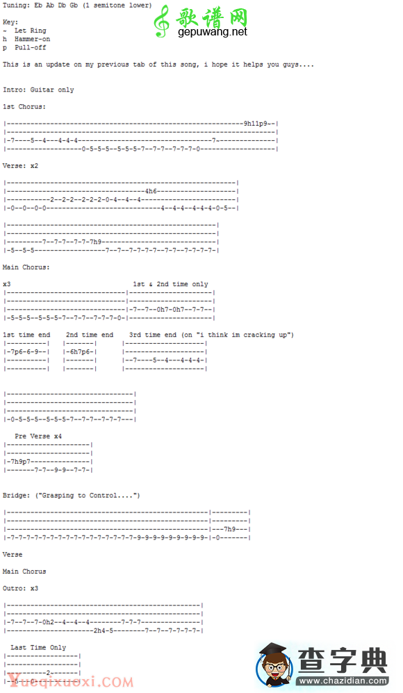 Basket Case贝司BASS谱