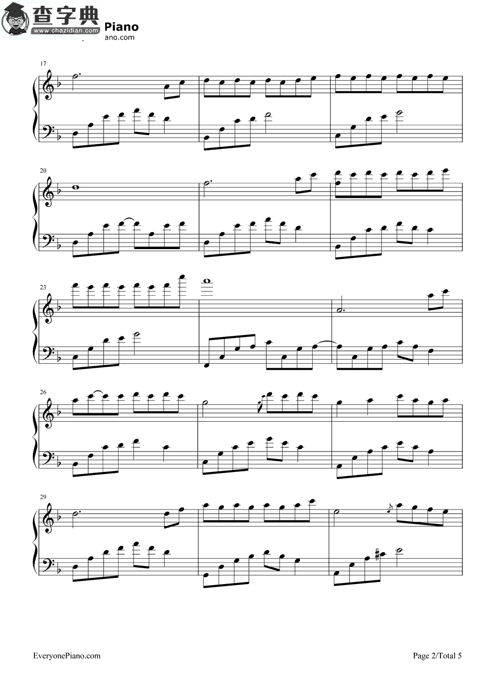 【夜的钢琴曲7钢琴谱】五线谱简谱