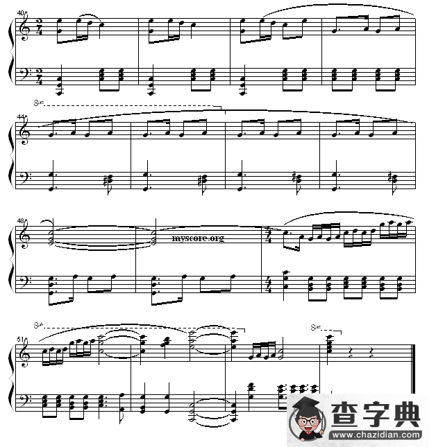 春节序曲钢琴谱