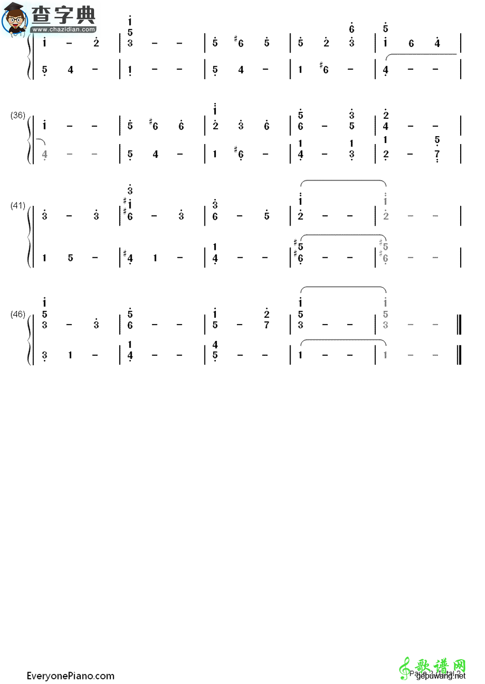 【この世の歌钢琴谱】《BLACK CAT》插曲钢琴简谱