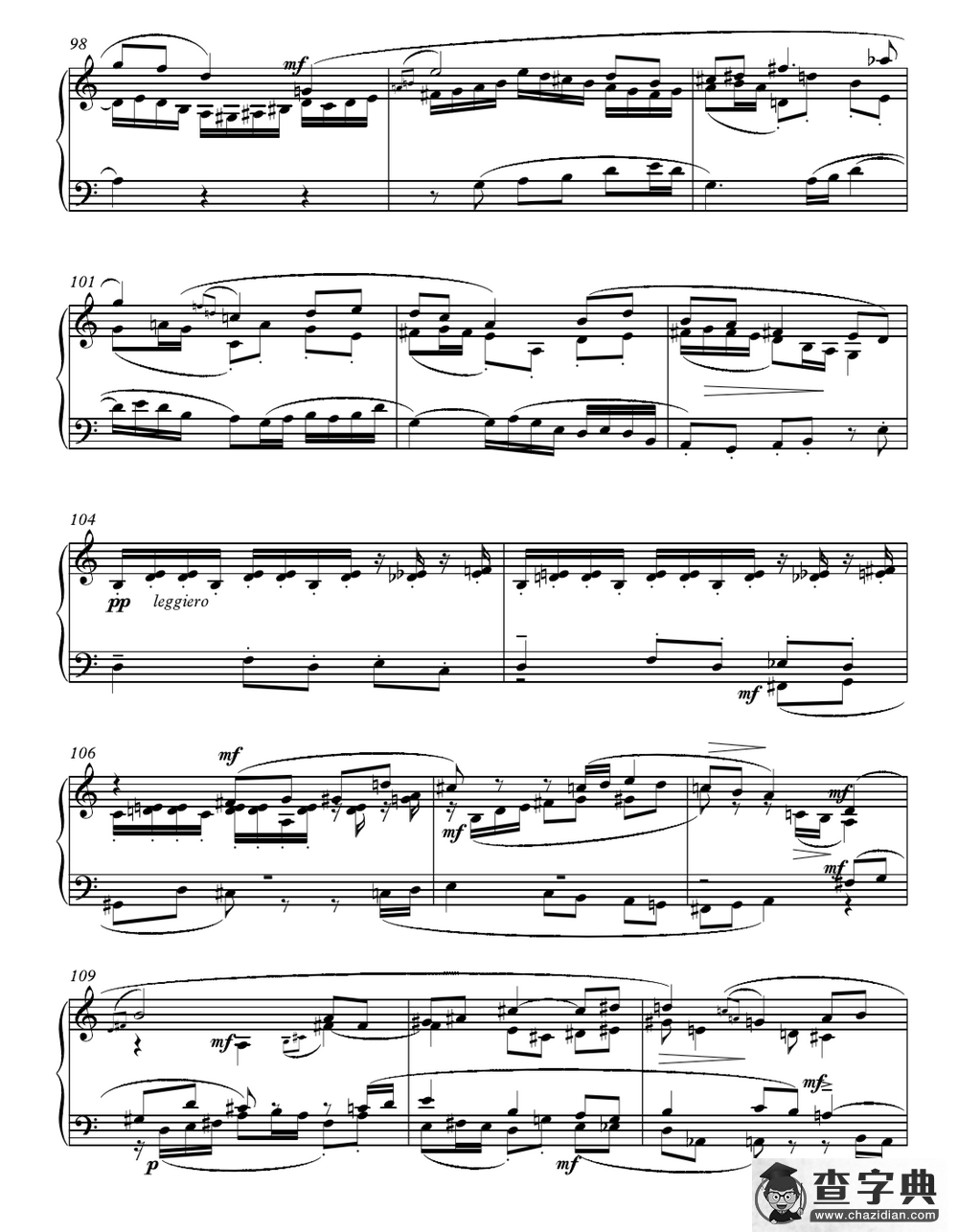 赋格（叶思敏作曲版）钢琴谱