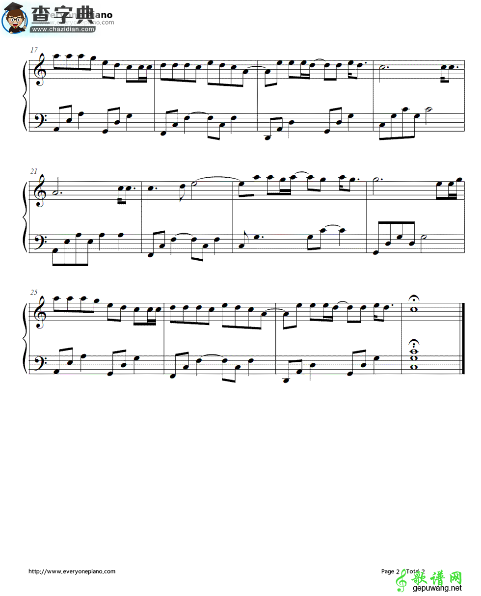 Cups (Pitch Perfects When Im Gone)钢琴谱