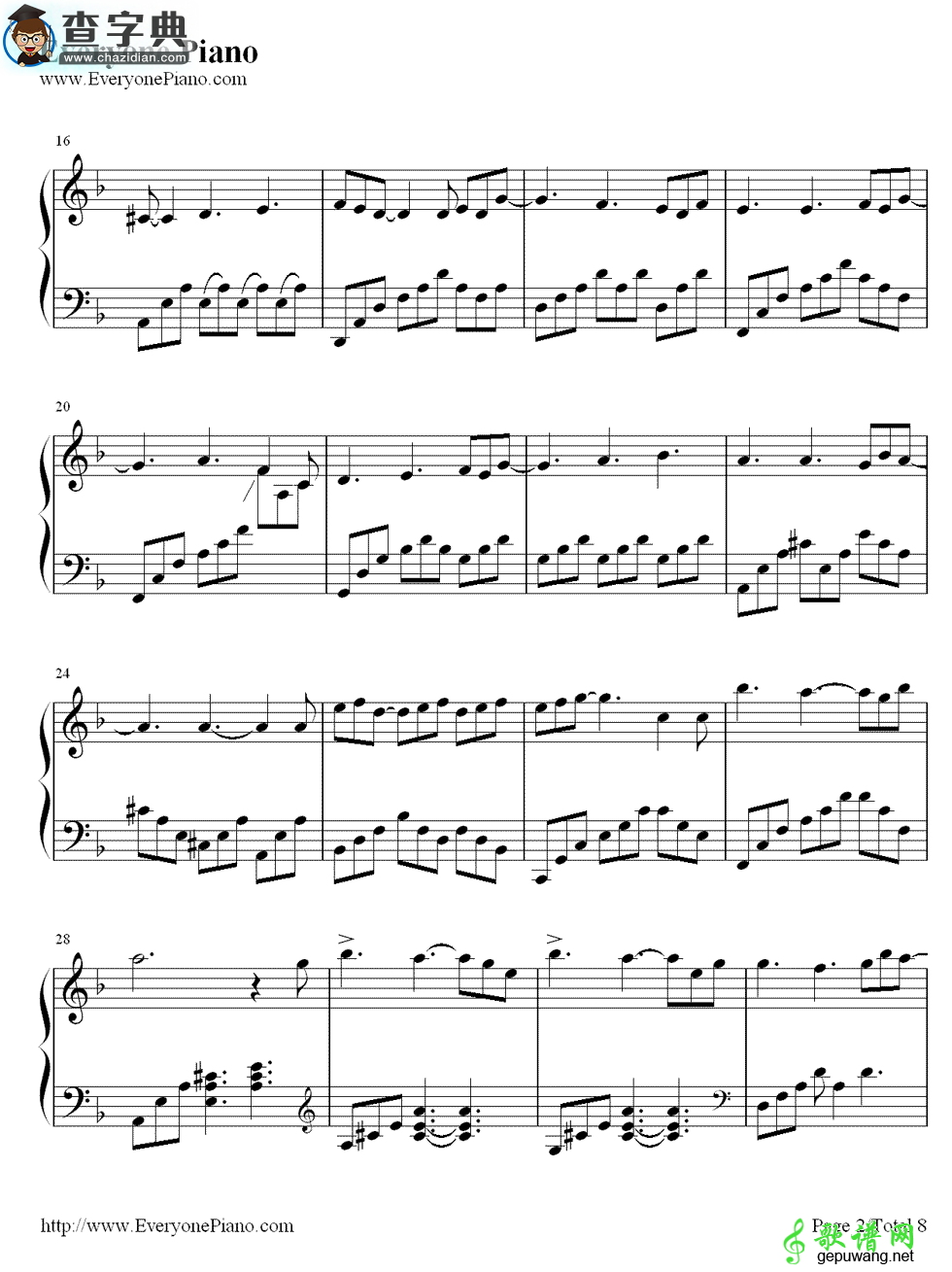 【Felitsa钢琴谱】雅尼（费丽萨）Felitsa钢琴谱