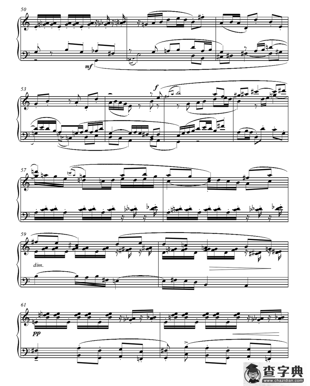 赋格（叶思敏作曲版）钢琴谱