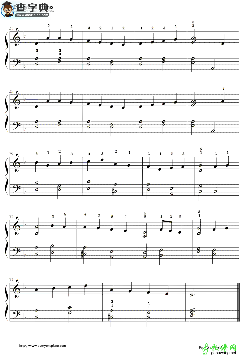 【快乐的上帝（God Rest You Merry,Gentlemen）钢琴谱】