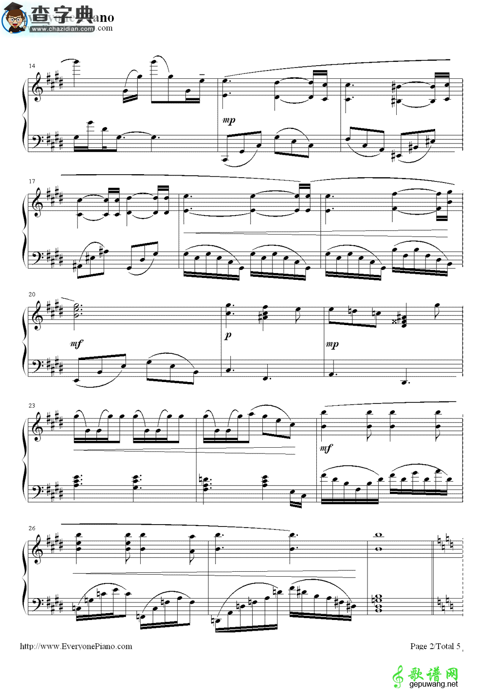 【Victors Piano Solo钢琴谱】《僵尸新娘》钢琴谱