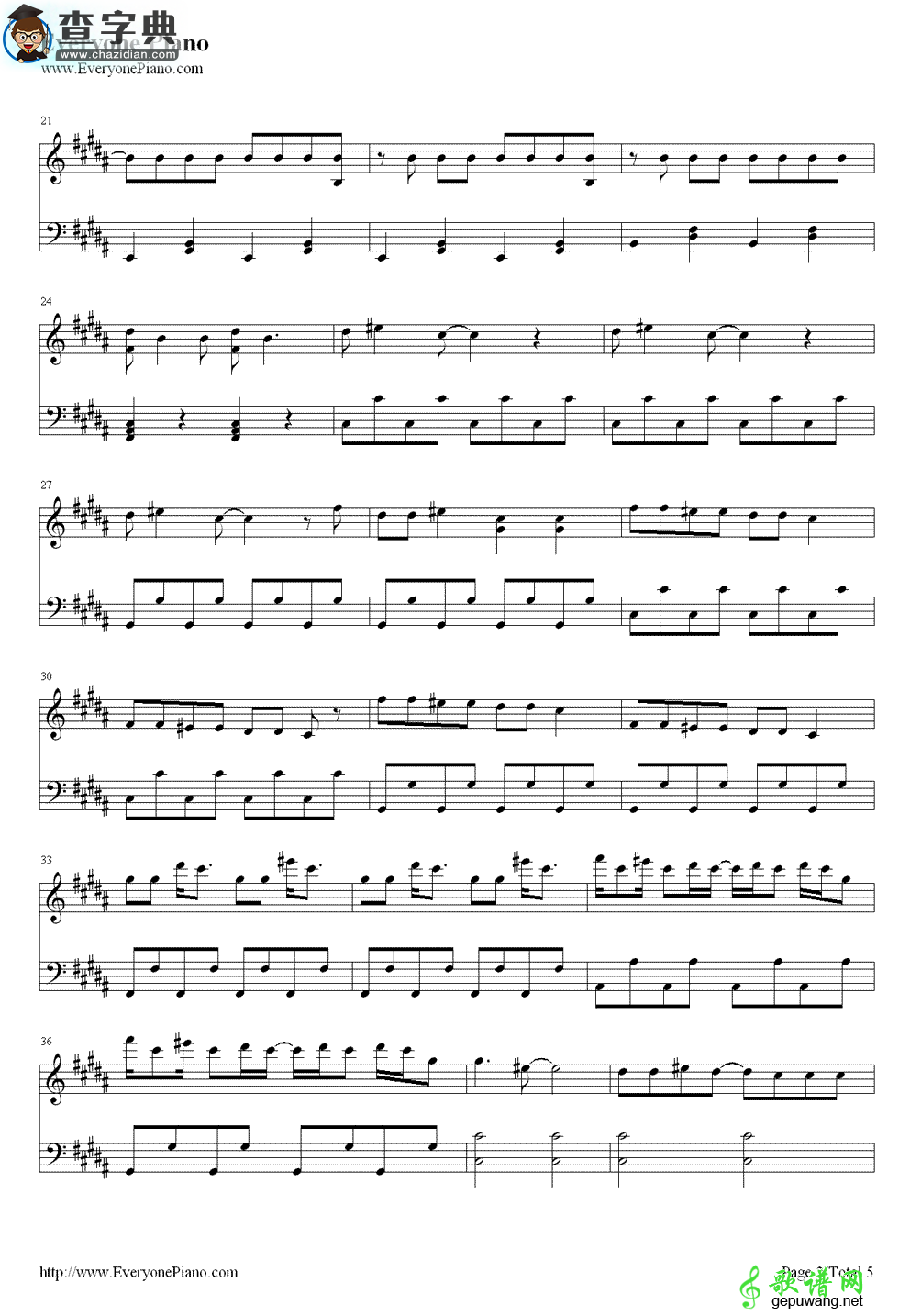 【Sweeter Than Fiction钢琴谱】Taylor Swift