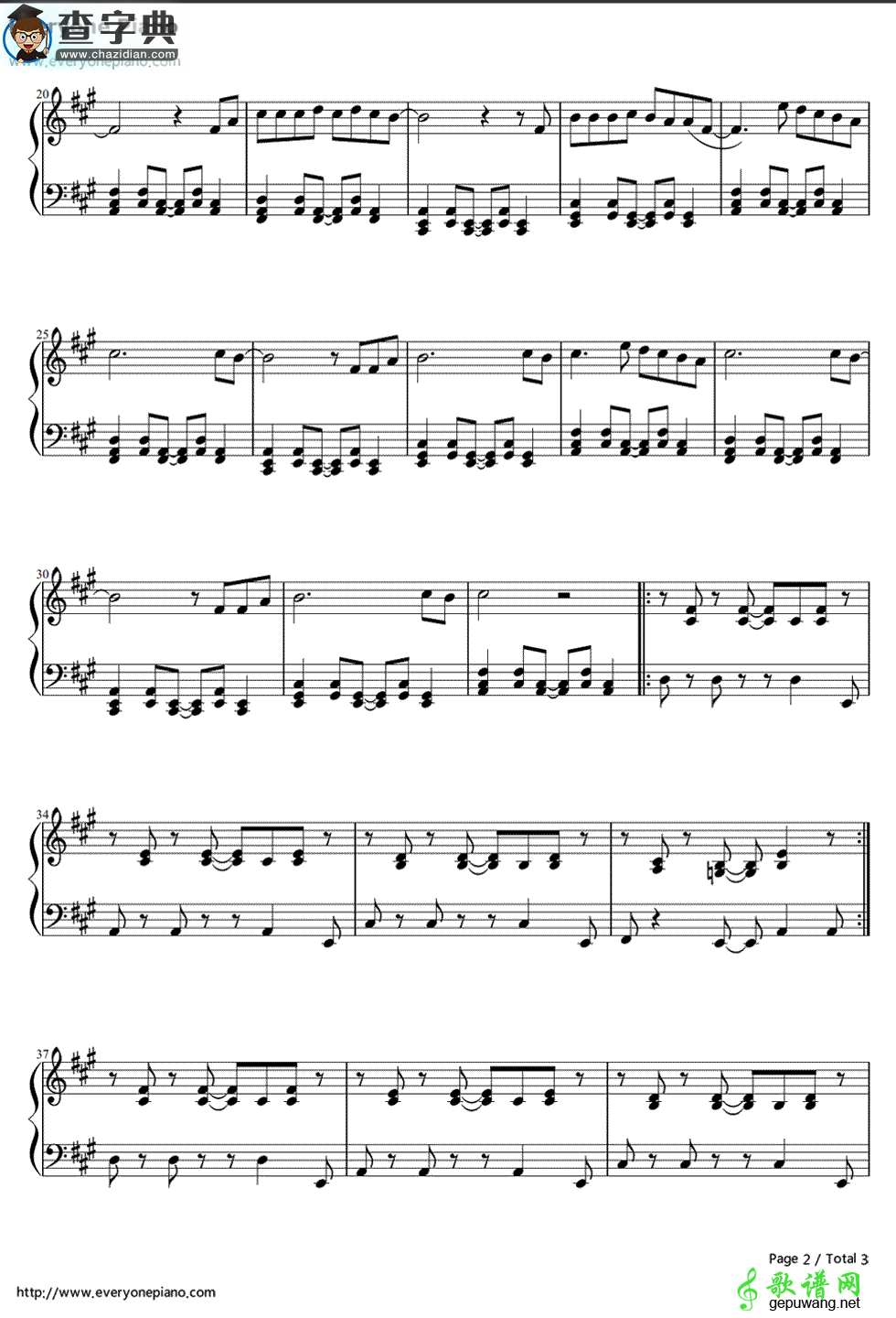 HeartBreaker钢琴谱