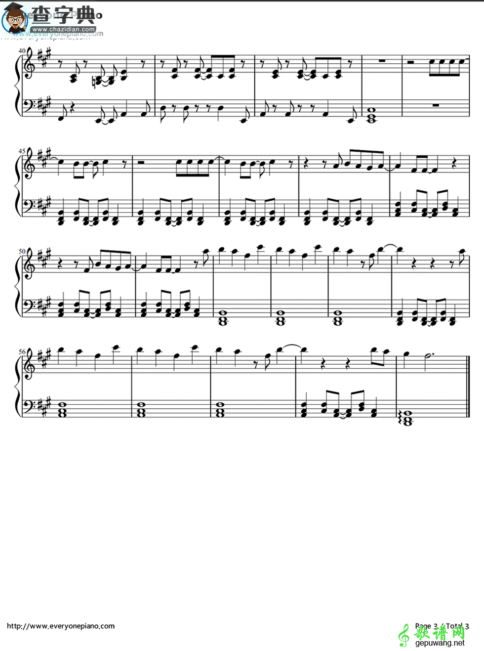 HeartBreaker钢琴谱