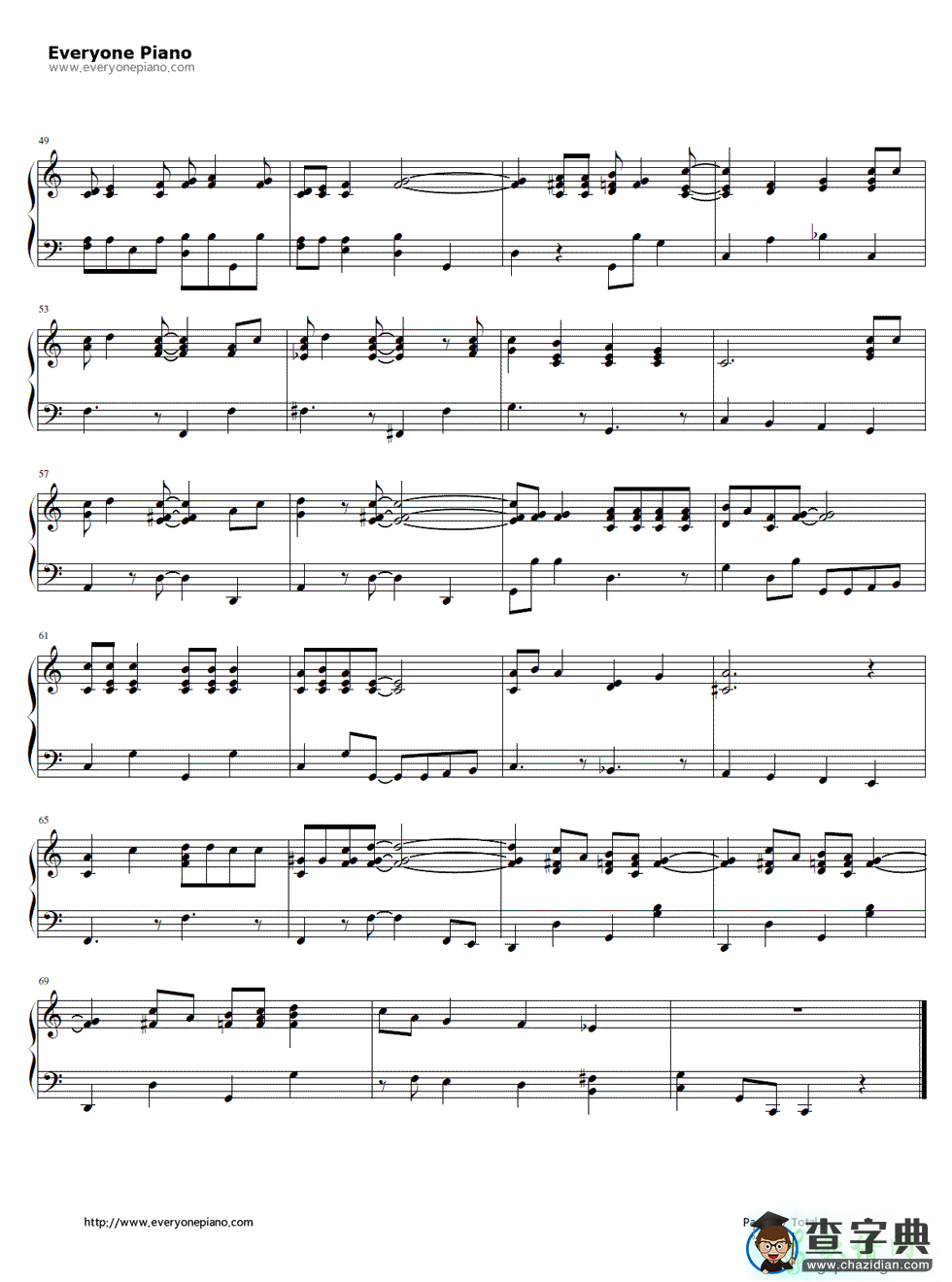 【Jingle Bell Rock钢琴谱】Bobby Helms