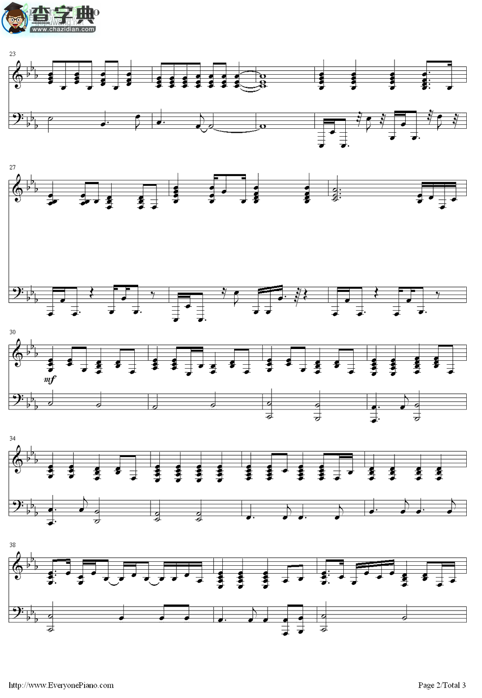 【Dope钢琴谱】Lady Gaga