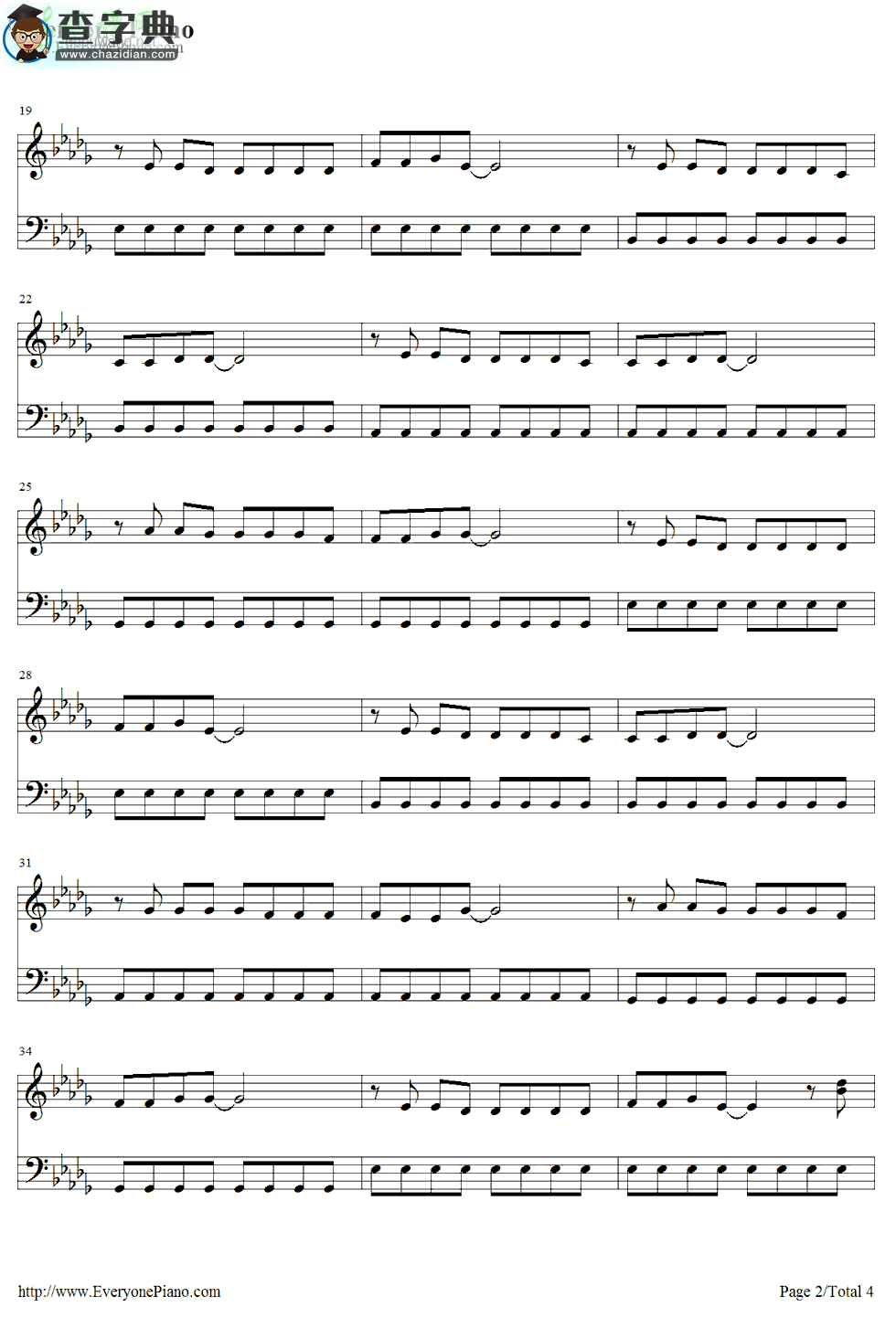 【Instant Crush钢琴谱】Daft Punk