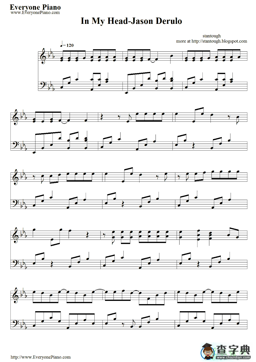 【In My Head钢琴谱】In My Head双手钢琴简谱