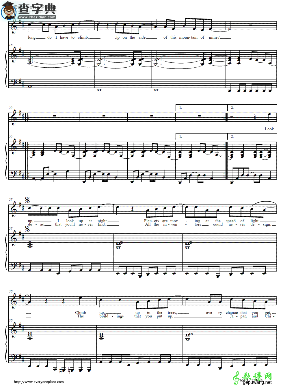 【Speed of Sound钢琴谱】Coldplay
