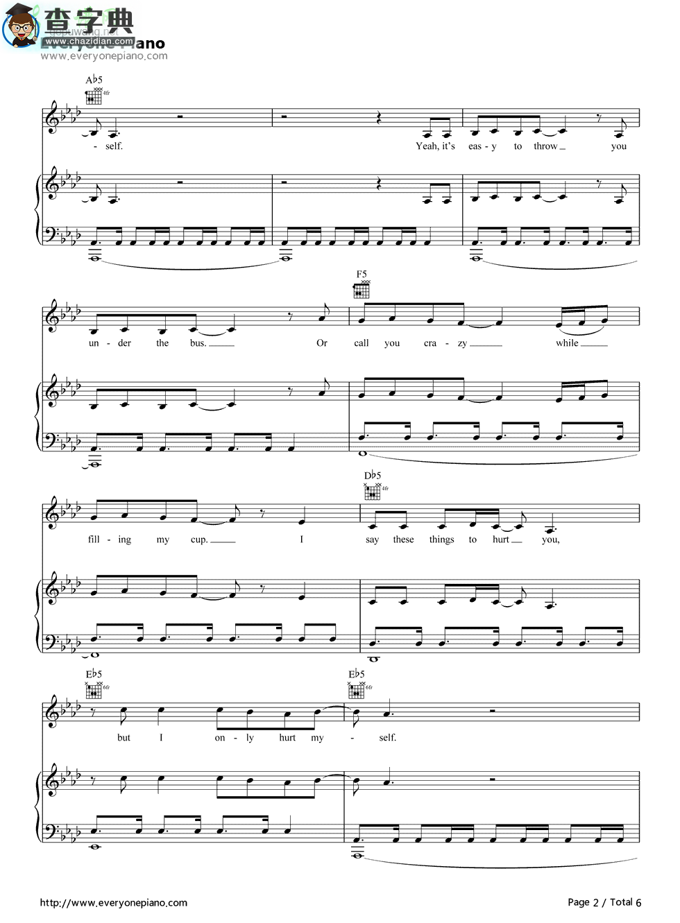 【It Takes Two钢琴谱】Katy Perry