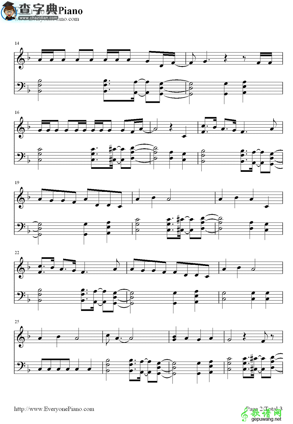 【Treasure钢琴谱】Bruno Mars
