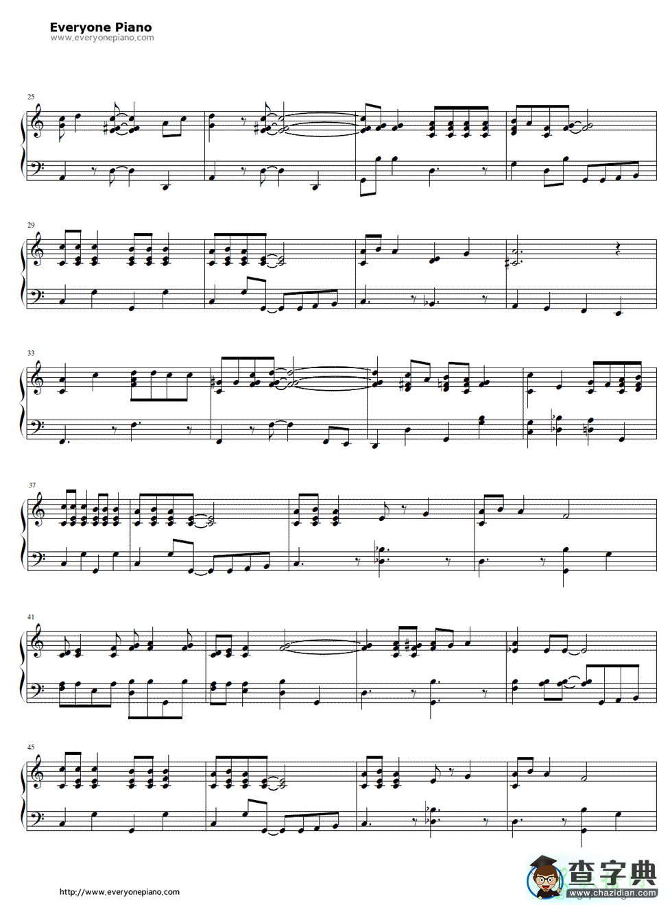 【Jingle Bell Rock钢琴谱】Bobby Helms