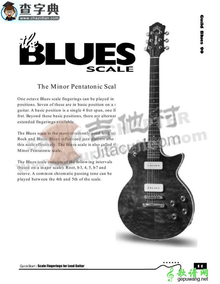 Gibson Blues民谣吉他谱