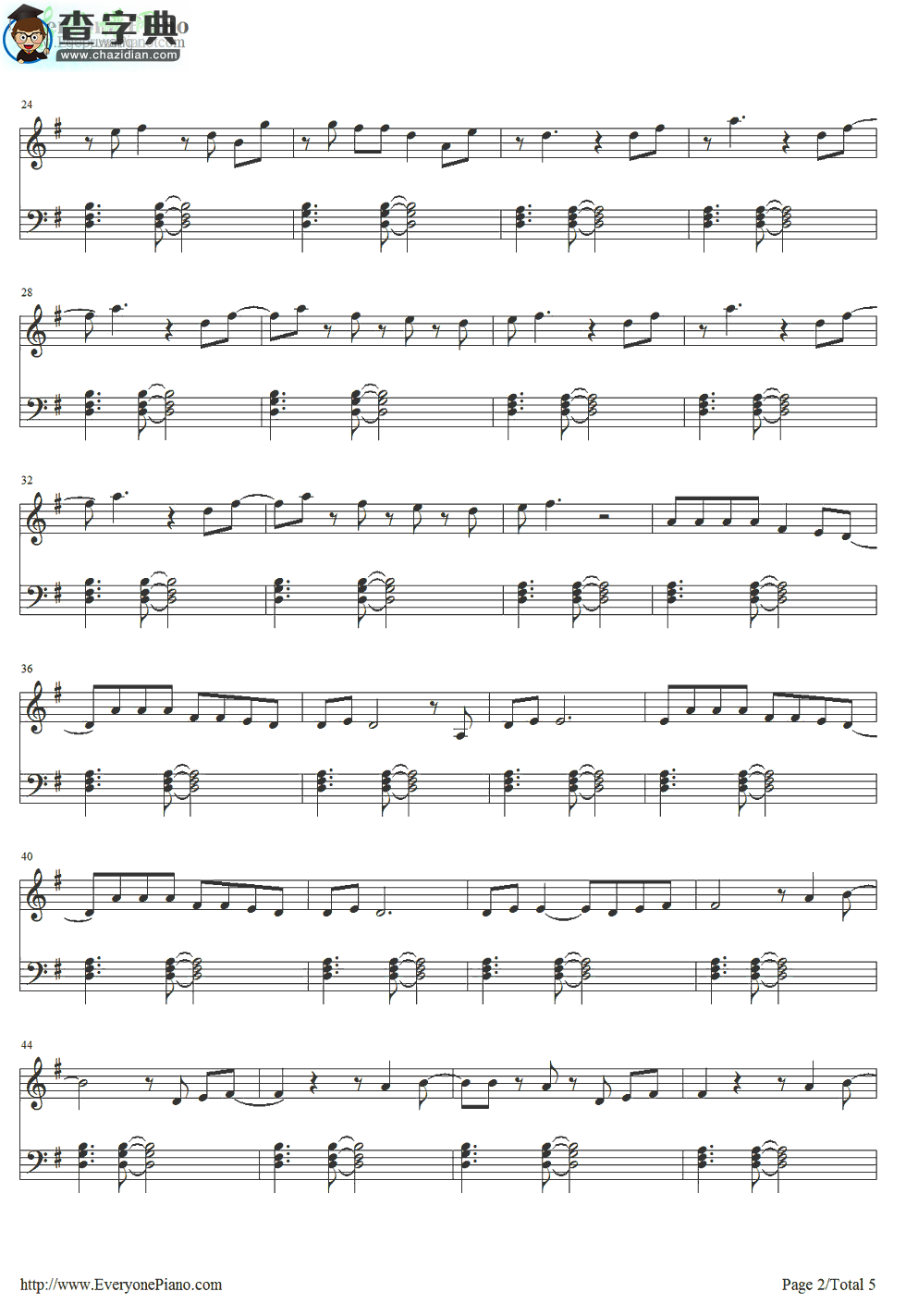 【Daylight钢琴谱】Maroon 5