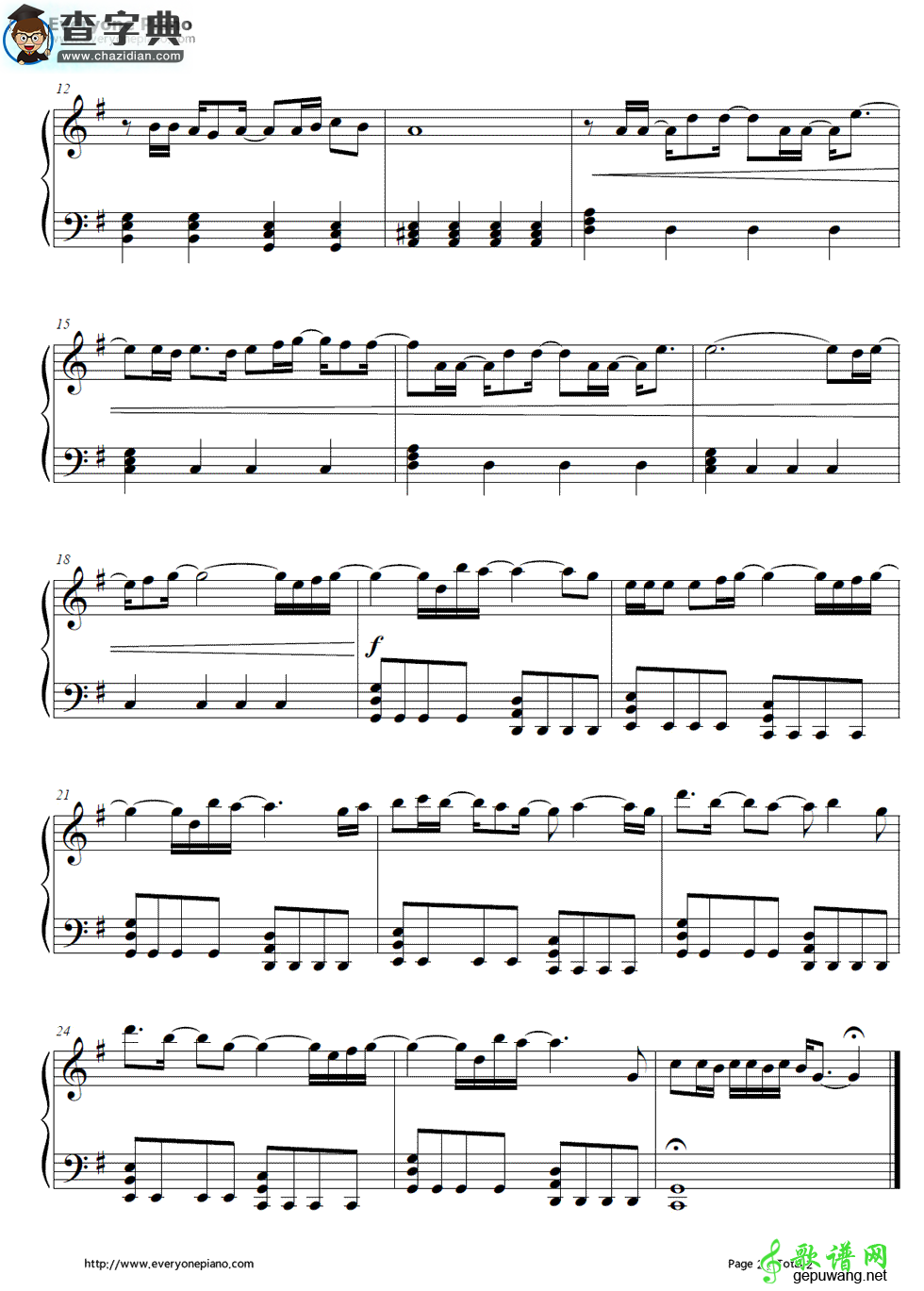 【Let It Go钢琴谱】Demi Lovato