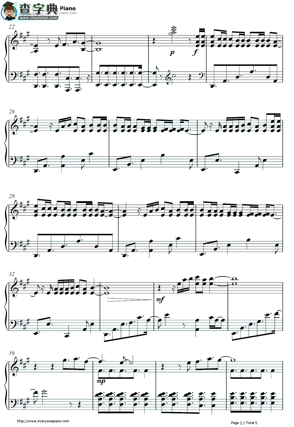 【Magic钢琴谱】Coldplay