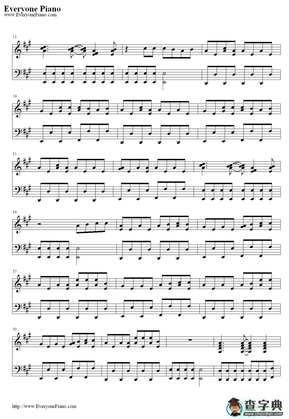 【Catch My Breath钢琴谱】Kelly Clarkson