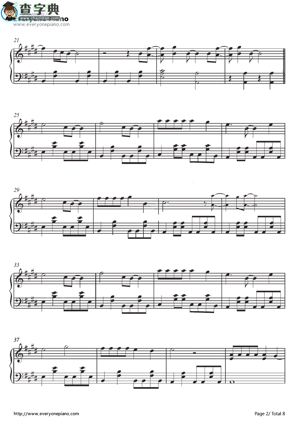【Mean钢琴谱】Taylor Swift