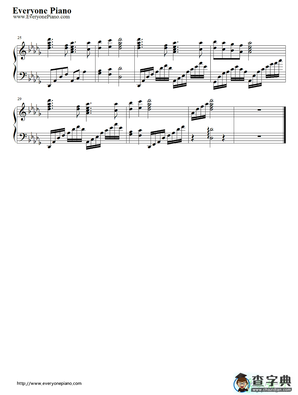 【Spica.钢琴谱】Spica.双手钢琴简谱