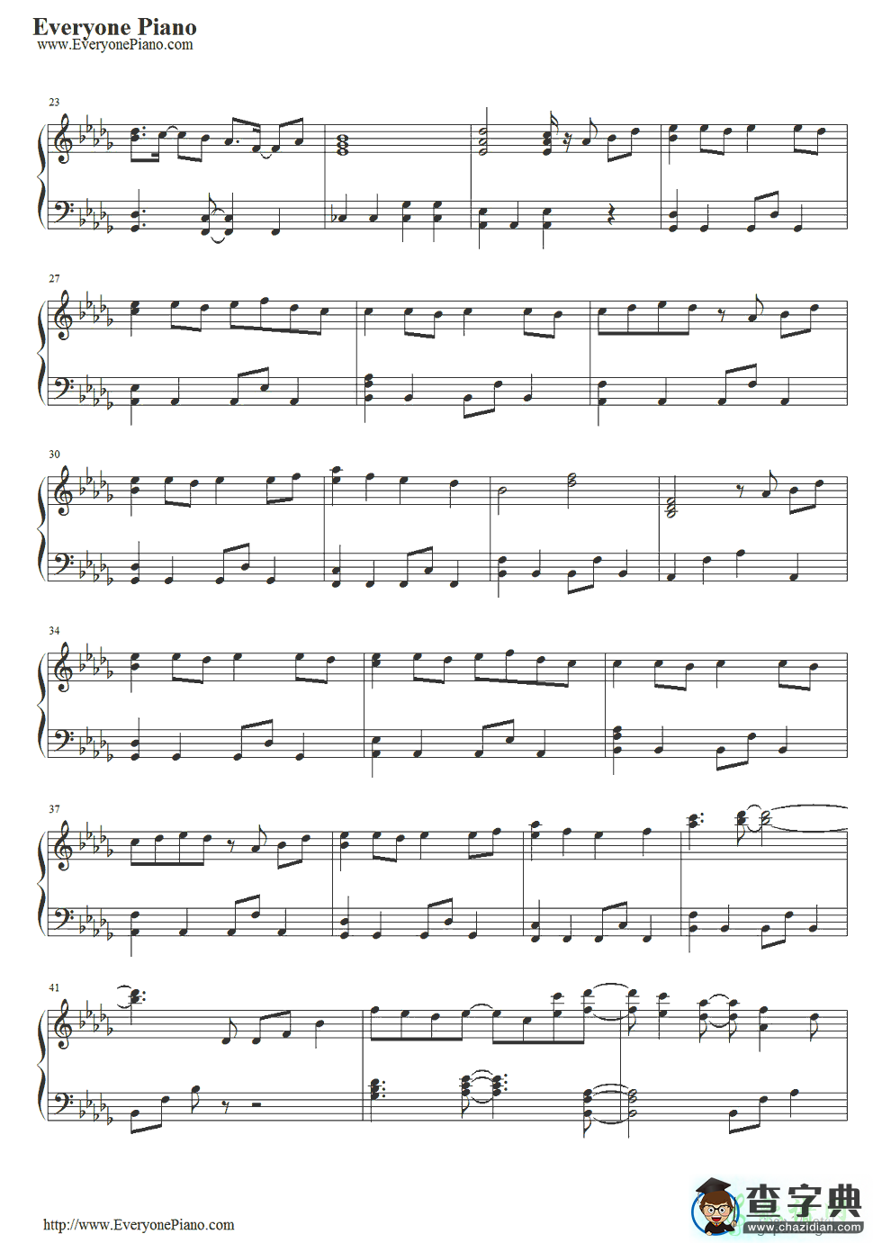【モザイクカケラ钢琴谱】《Code Geass 反叛的鲁鲁修》的片尾曲