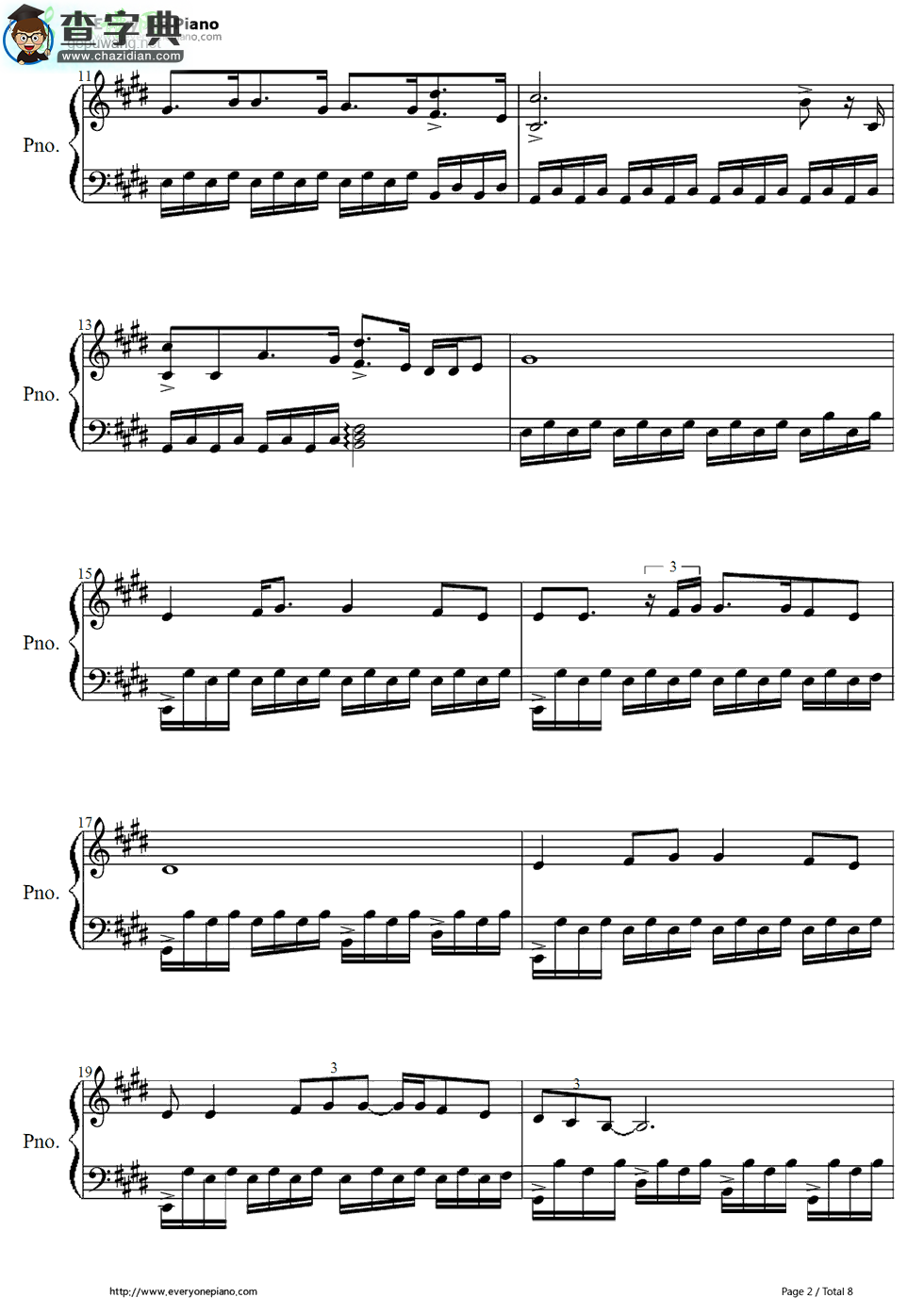 【Arms钢琴谱】Christina Perri