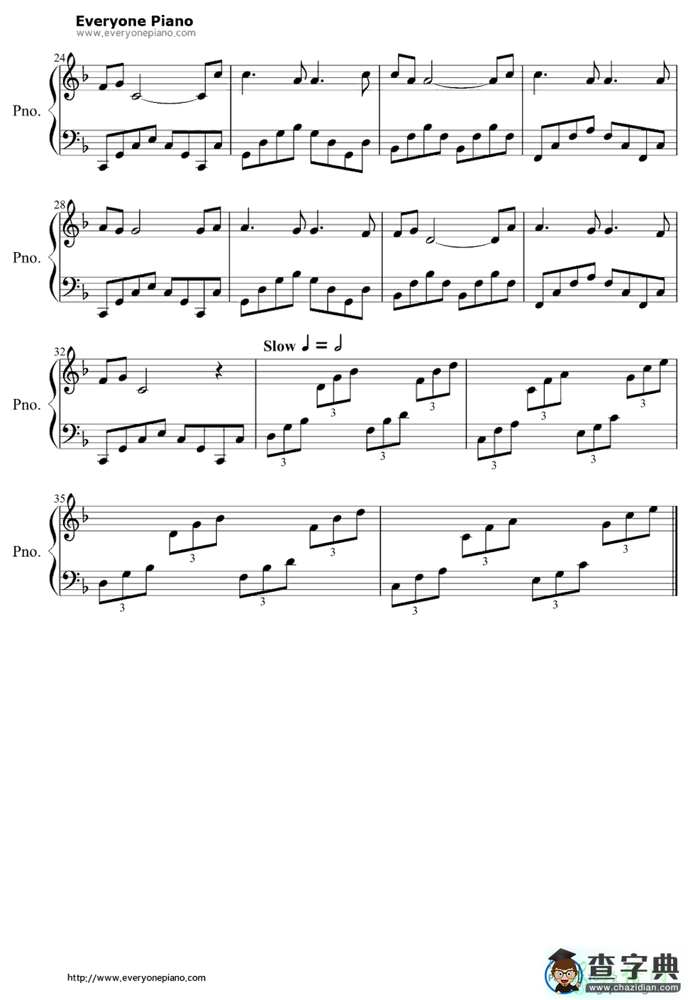 【Scream & Shout钢琴谱】五线谱