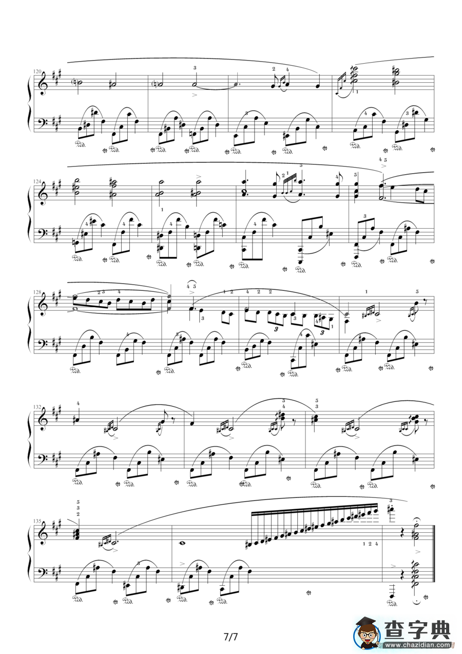 升f小调夜曲，Op.48,No.2（肖邦第14号夜曲）钢琴谱
