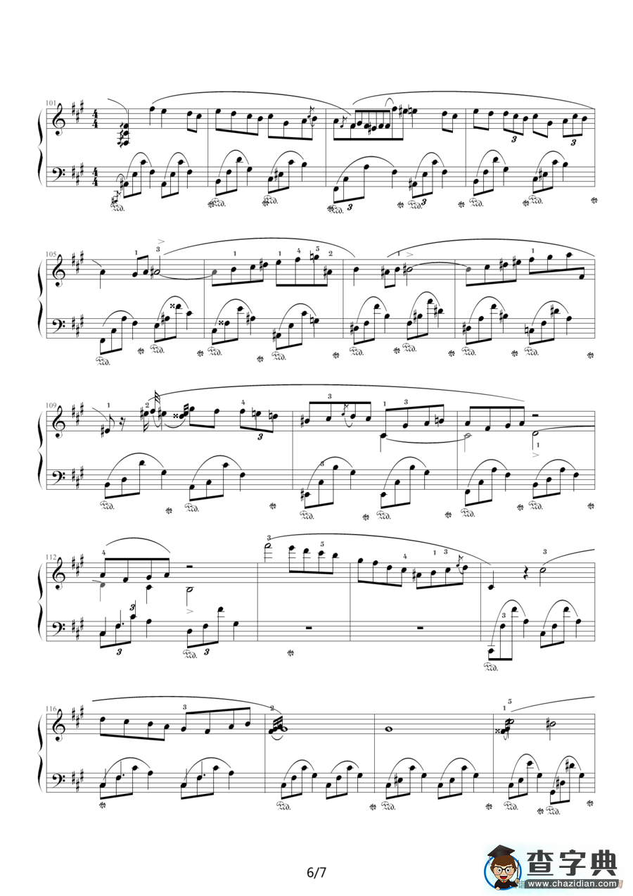 升f小调夜曲，Op.48,No.2（肖邦第14号夜曲）钢琴谱