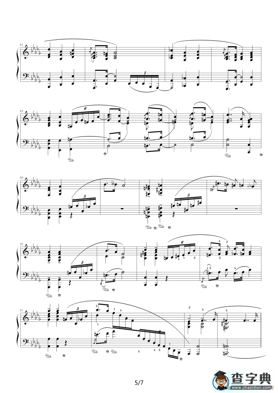 升f小调夜曲，Op.48,No.2（肖邦第14号夜曲）钢琴谱